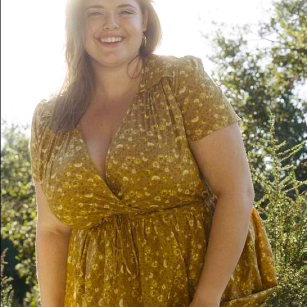 Christy Dawn The Dawn Dress in Goldenrod 1X Plus